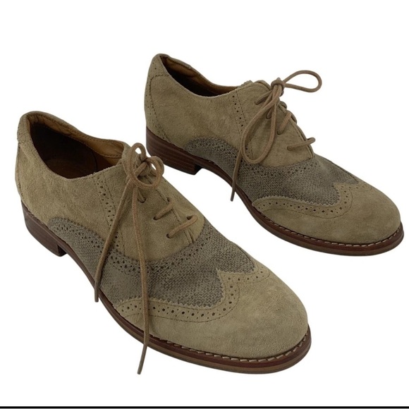 Sebago Shoes - Sebago Women's Tan Suede Flats Oxford style brand new condition